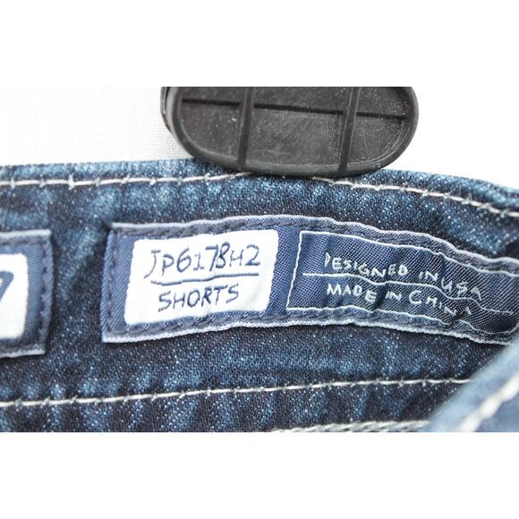 NWT Miss Me Shorts Womens 27 Blue USA Flag Patriotic Memorial Day Sequin Bling - Picture 7 of 9